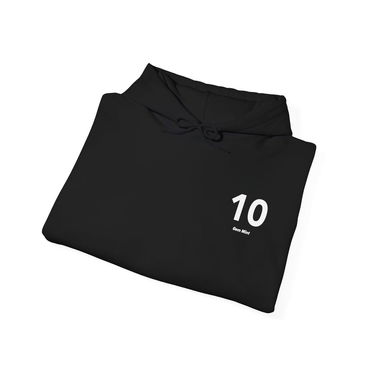 10 Gem Mint - Unisex Hoodie - Left Chest - White Text