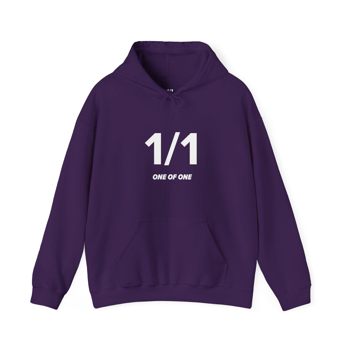 1/1 One of One - Unisex Hoodie - Full Chest - White Text