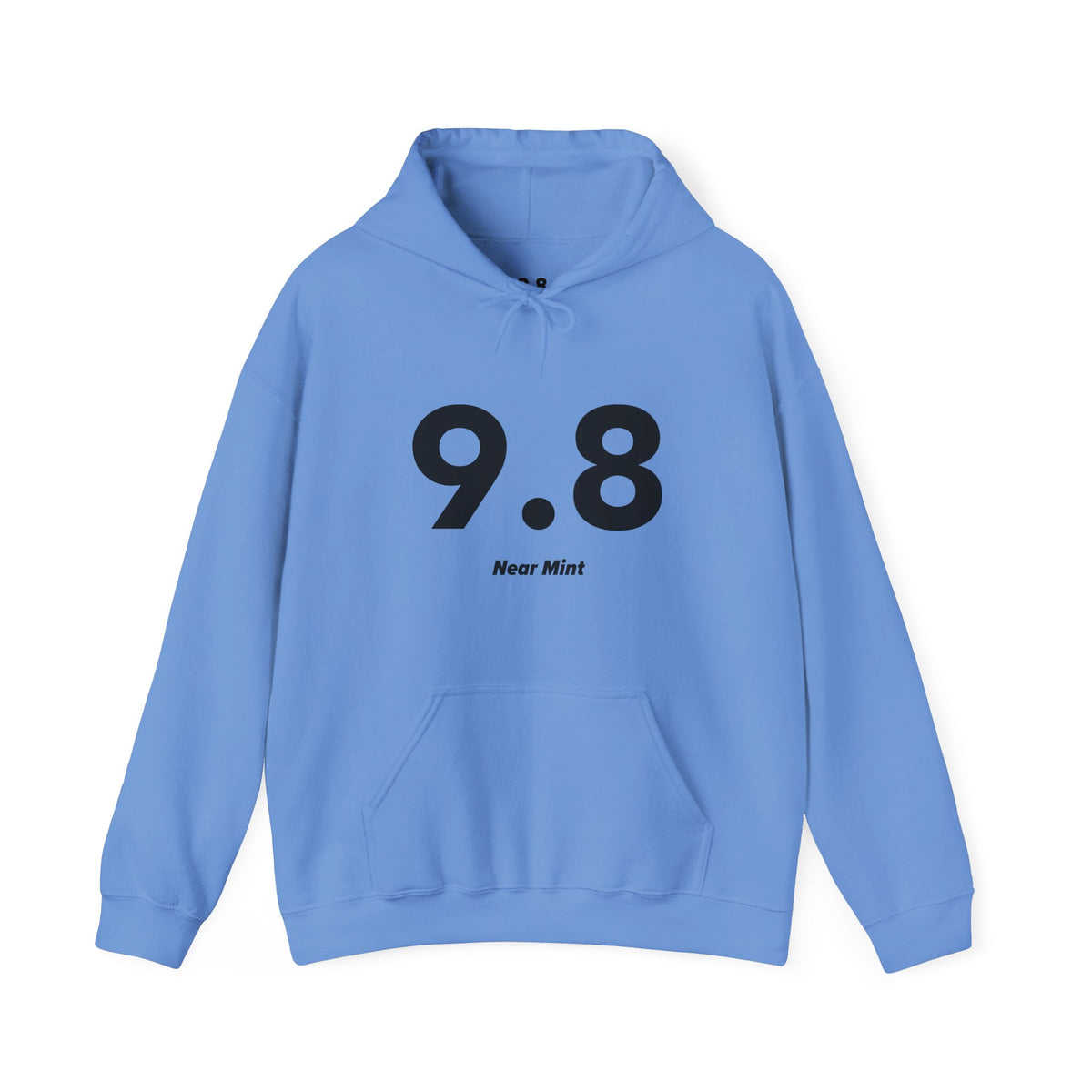 9.8 Near Mint - Unisex Hoodie - Full Chest - Black Text