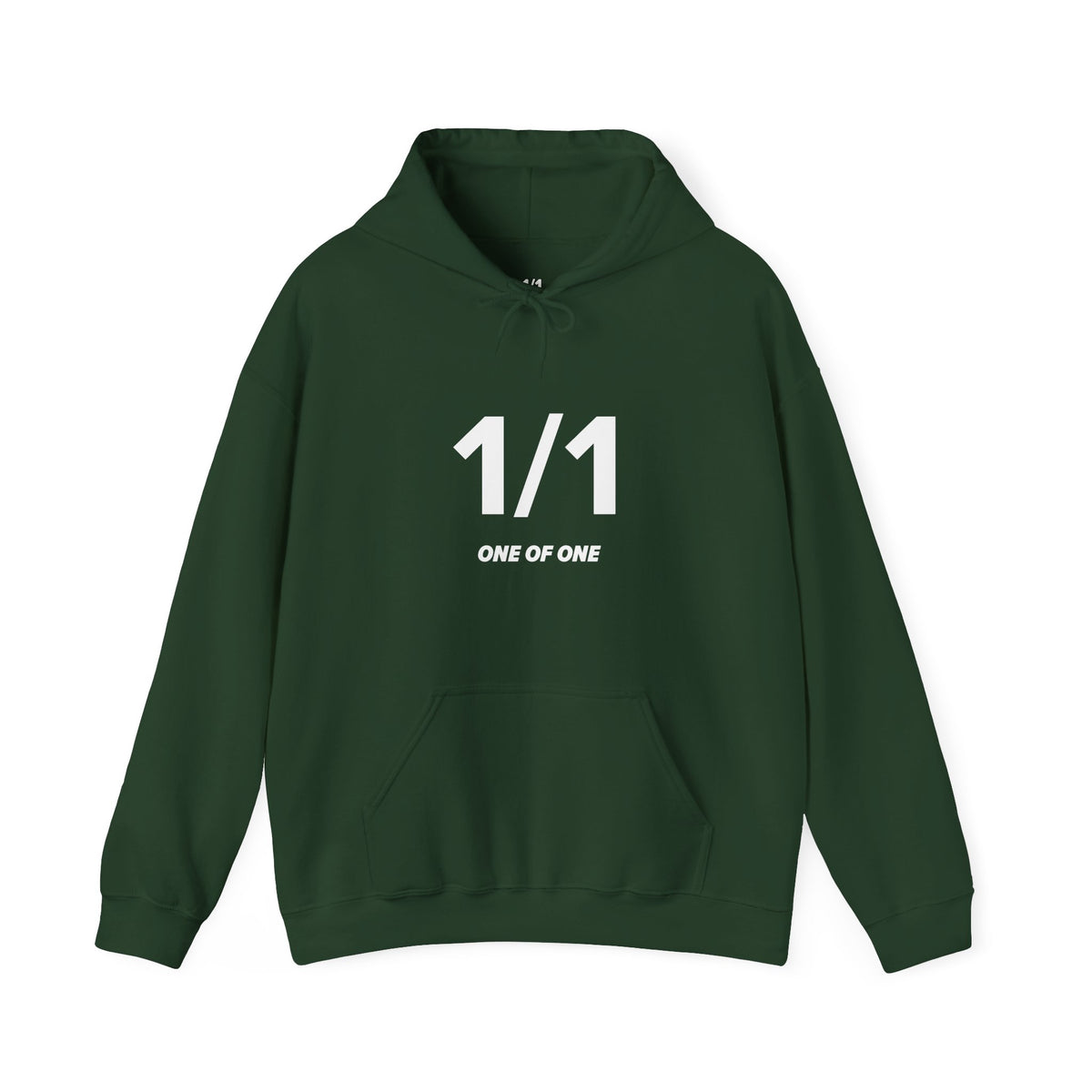 1/1 One of One - Unisex Hoodie - Full Chest - White Text