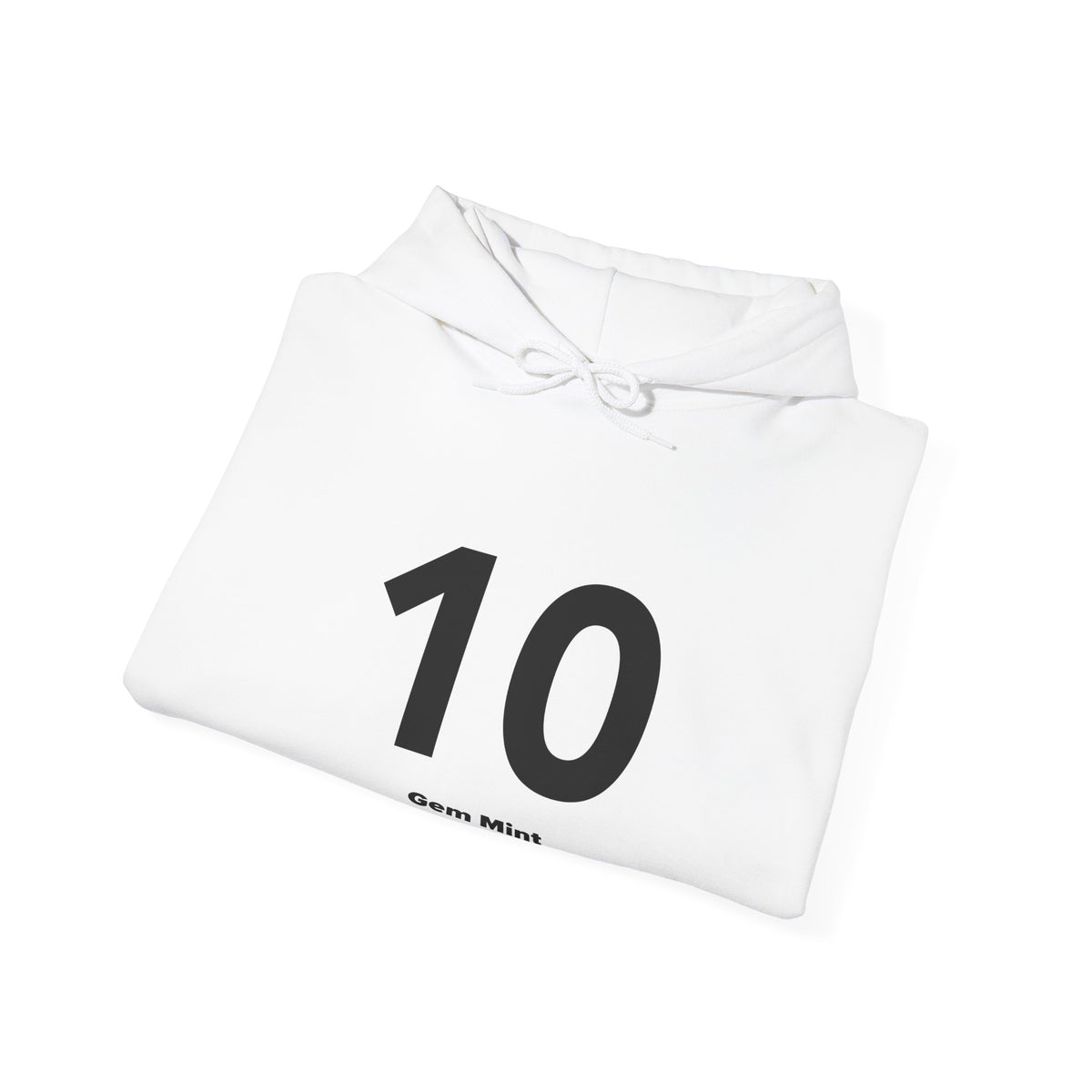 10 Gem Mint - Unisex Hoodie - Full Chest - Black Text