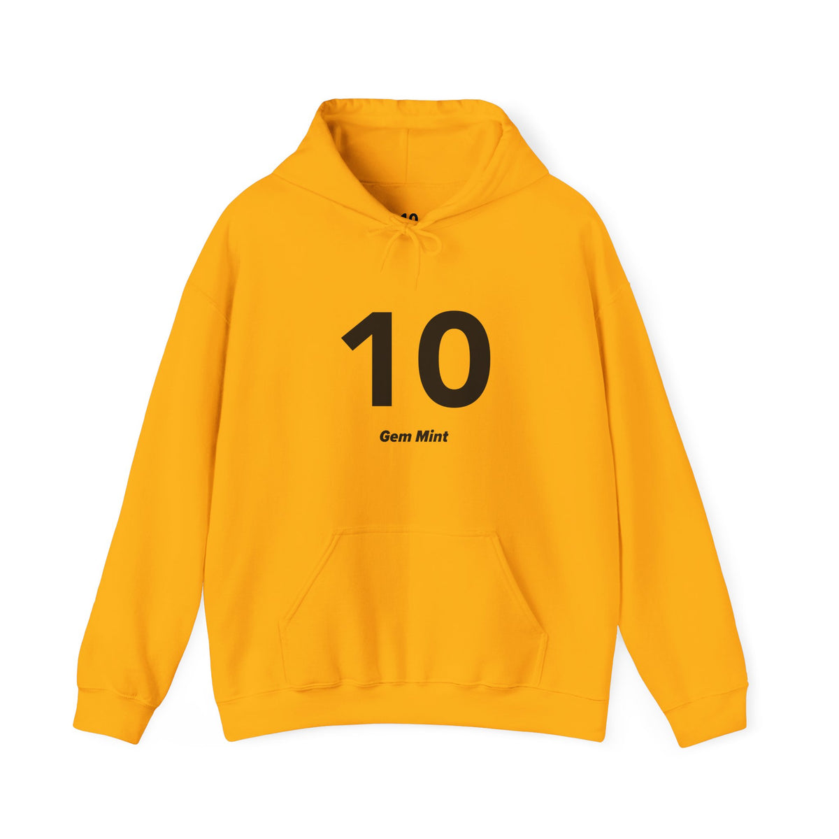 10 Gem Mint - Unisex Hoodie - Full Chest - Black Text