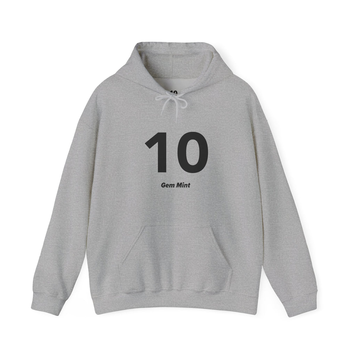 10 Gem Mint - Unisex Hoodie - Full Chest - Black Text