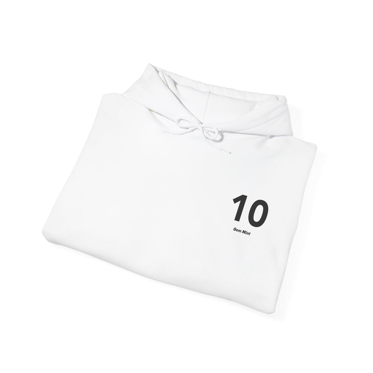 10 Gem Mint - Unisex Hoodie - Left Chest - Black Text