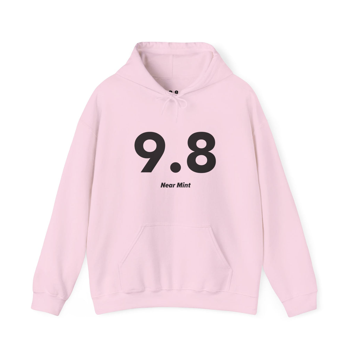 9.8 Near Mint - Unisex Hoodie - Full Chest - Black Text