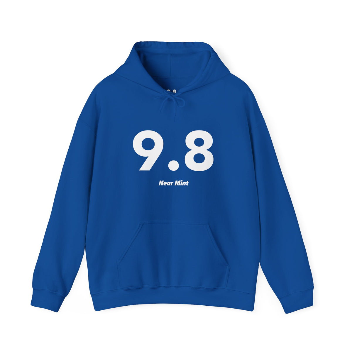 9.8 Near Mint - Unisex Hoodie - Full Chest - White Text