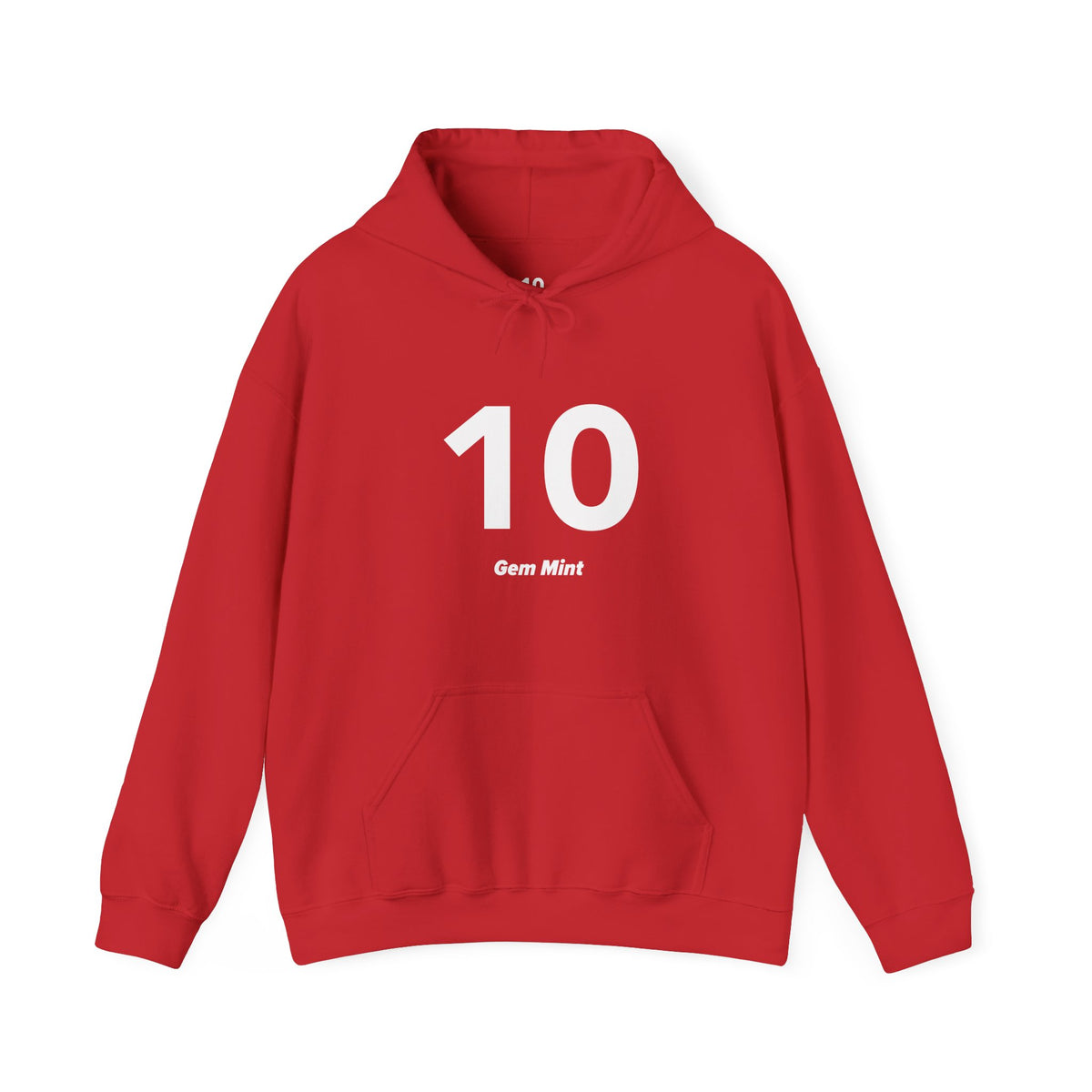10 Gem Mint - Unisex Hoodie - Full Chest - White Text