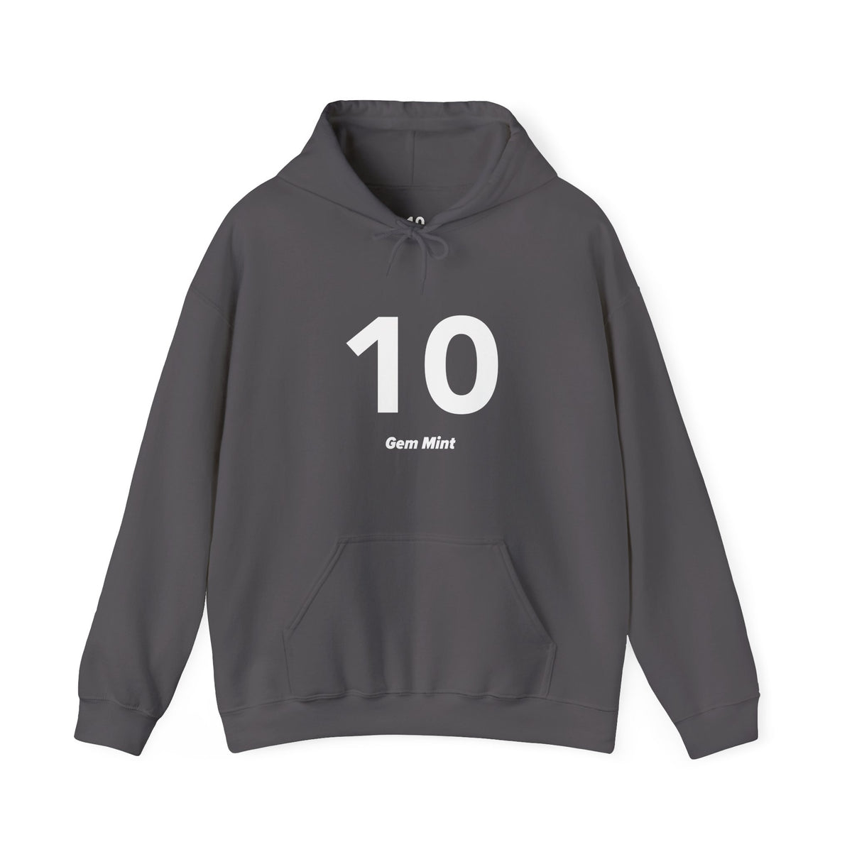 10 Gem Mint - Unisex Hoodie - Full Chest - White Text