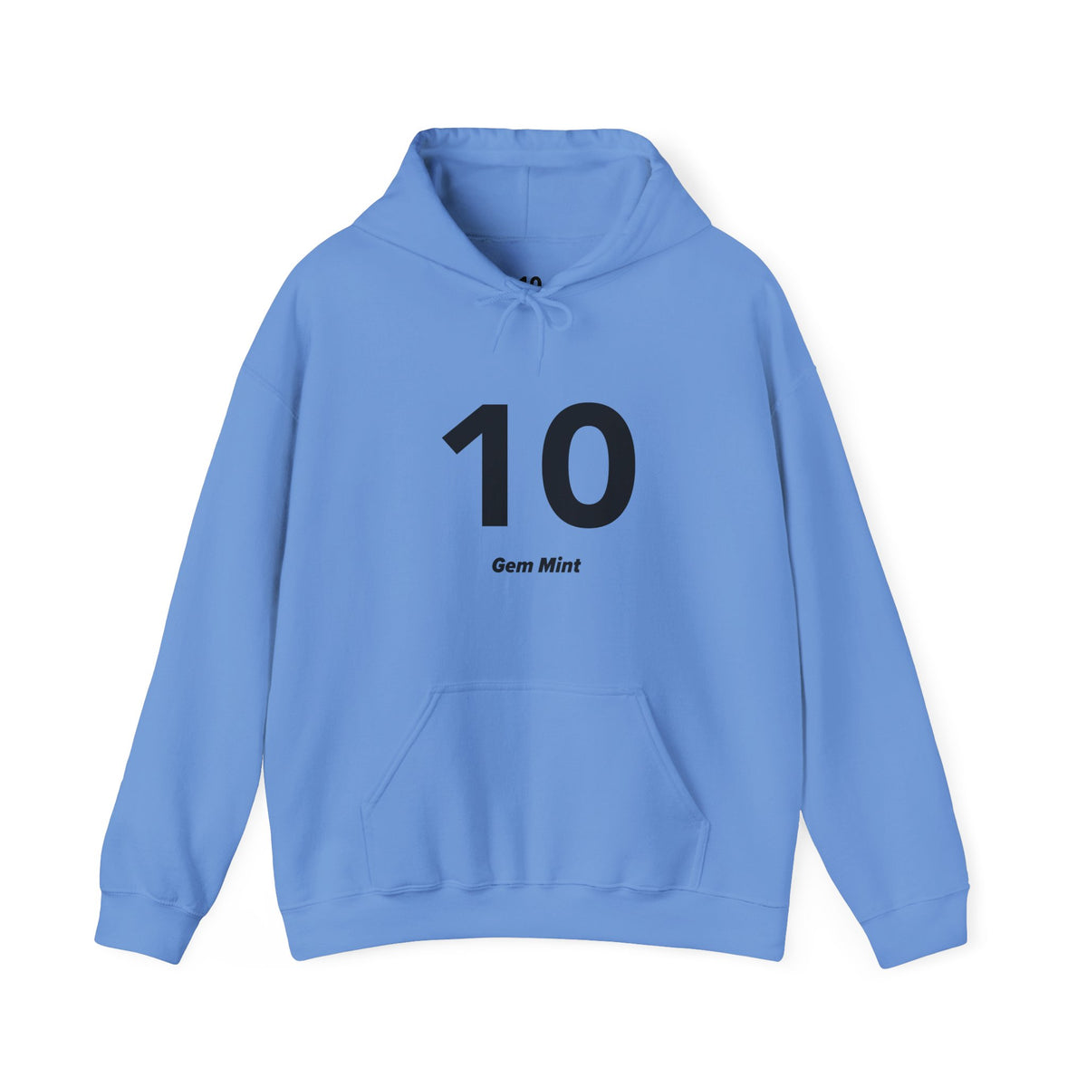10 Gem Mint - Unisex Hoodie - Full Chest - Black Text