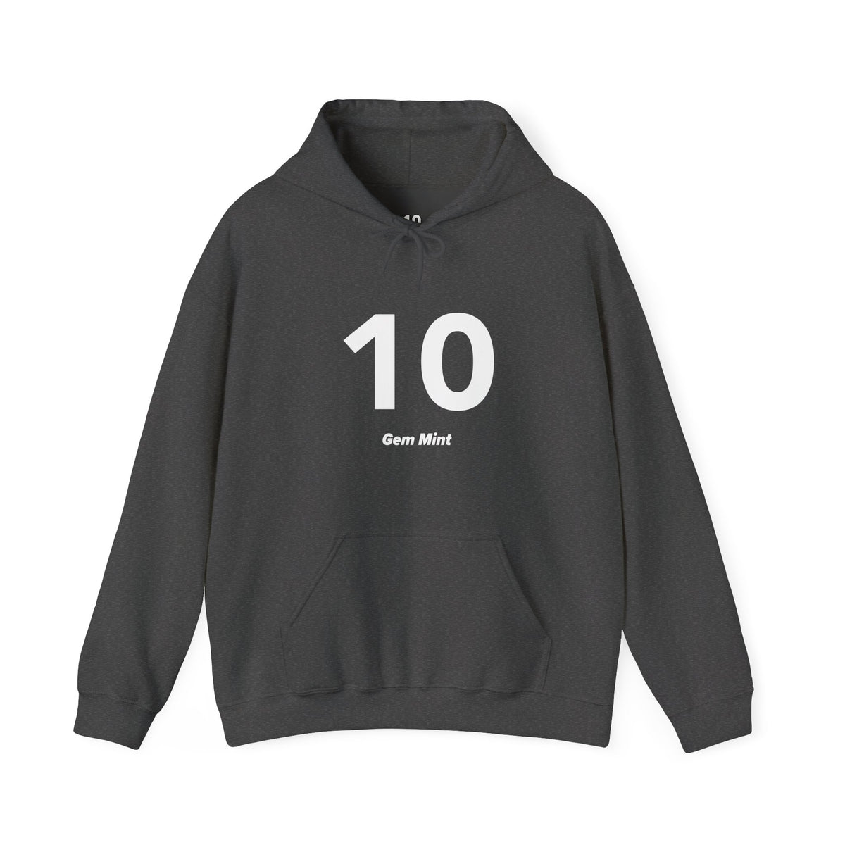 10 Gem Mint - Unisex Hoodie - Full Chest - White Text