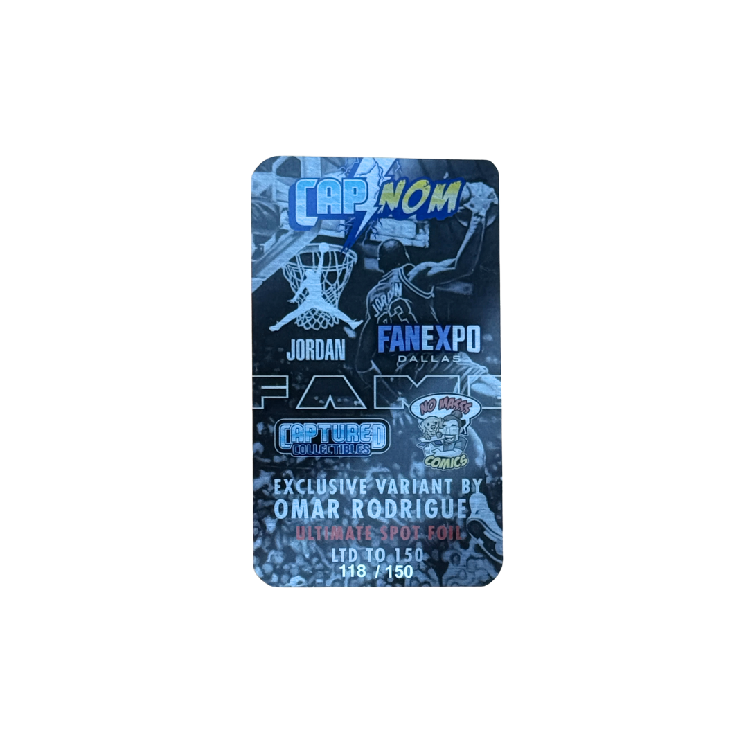Fame: Michael Jordan #1 β Omar Rodriguez Jr. 2025 Fan Expo Dallas Embossed Spot Foil Variant (Limited 150) β NM