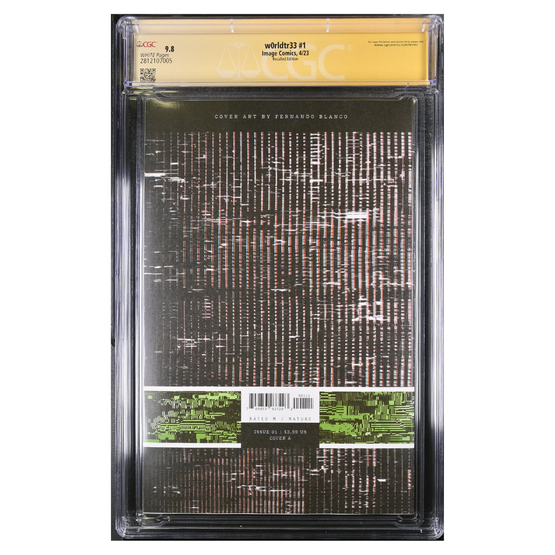 W0rldtr33 #1 β Recalled Error Edition β Dual Signature β CGC SS 9.8 β 2023 (Image Comics)
