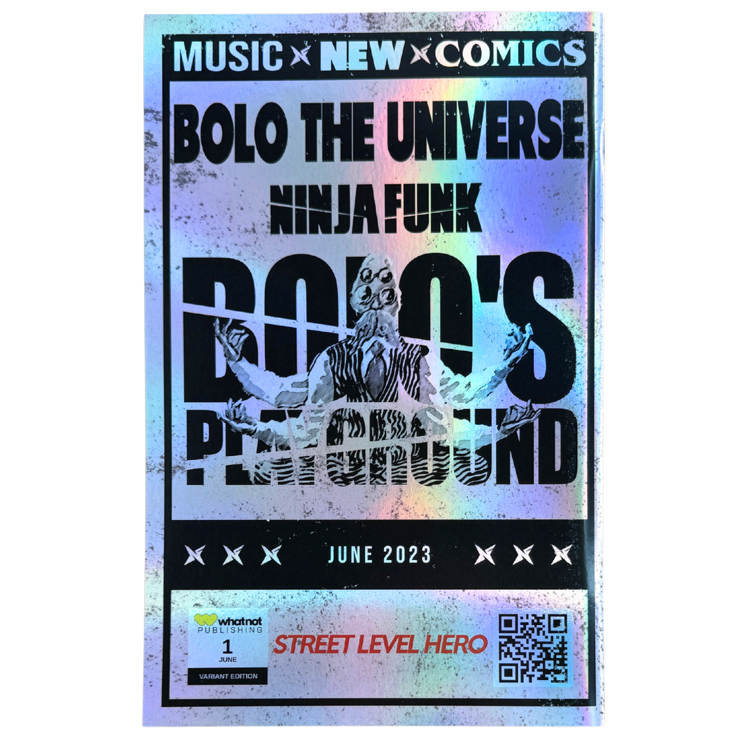 Ninja Funk: Bolo’s Playground #1 – David Mack Reveal Variant / Signed & Sketched Foil Edition – NM – 2023 (Whatnot Publishing)