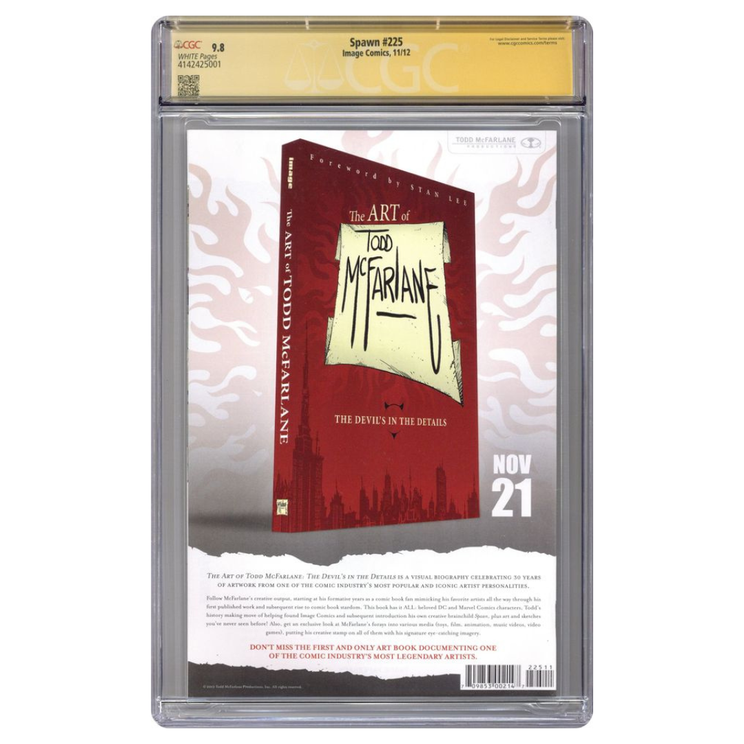 Spawn #225 – Signed Todd McFarlane “Obama Wins” / Watchmen #1 Cover Homage – CGC 9.8 SS – 2012 (Image Comics)