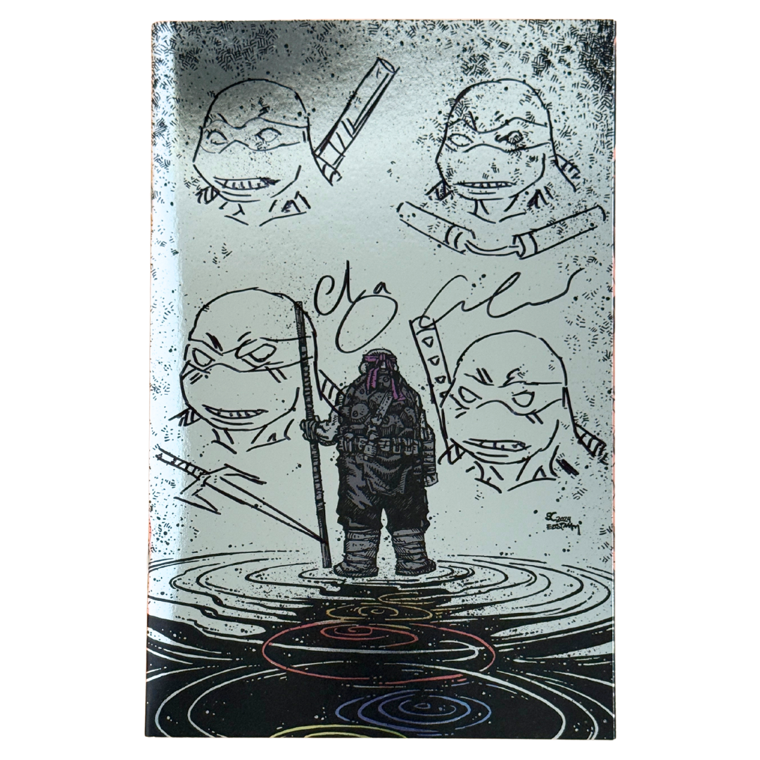 Teenage Mutant Ninja Turtles #150 – Signed w/ 4 Turtle Sketches by Escorza Brothers – Kevin Eastman / Sophie Campbell Virgin Foil – NM (Whatnot Exclusive, 2024)
