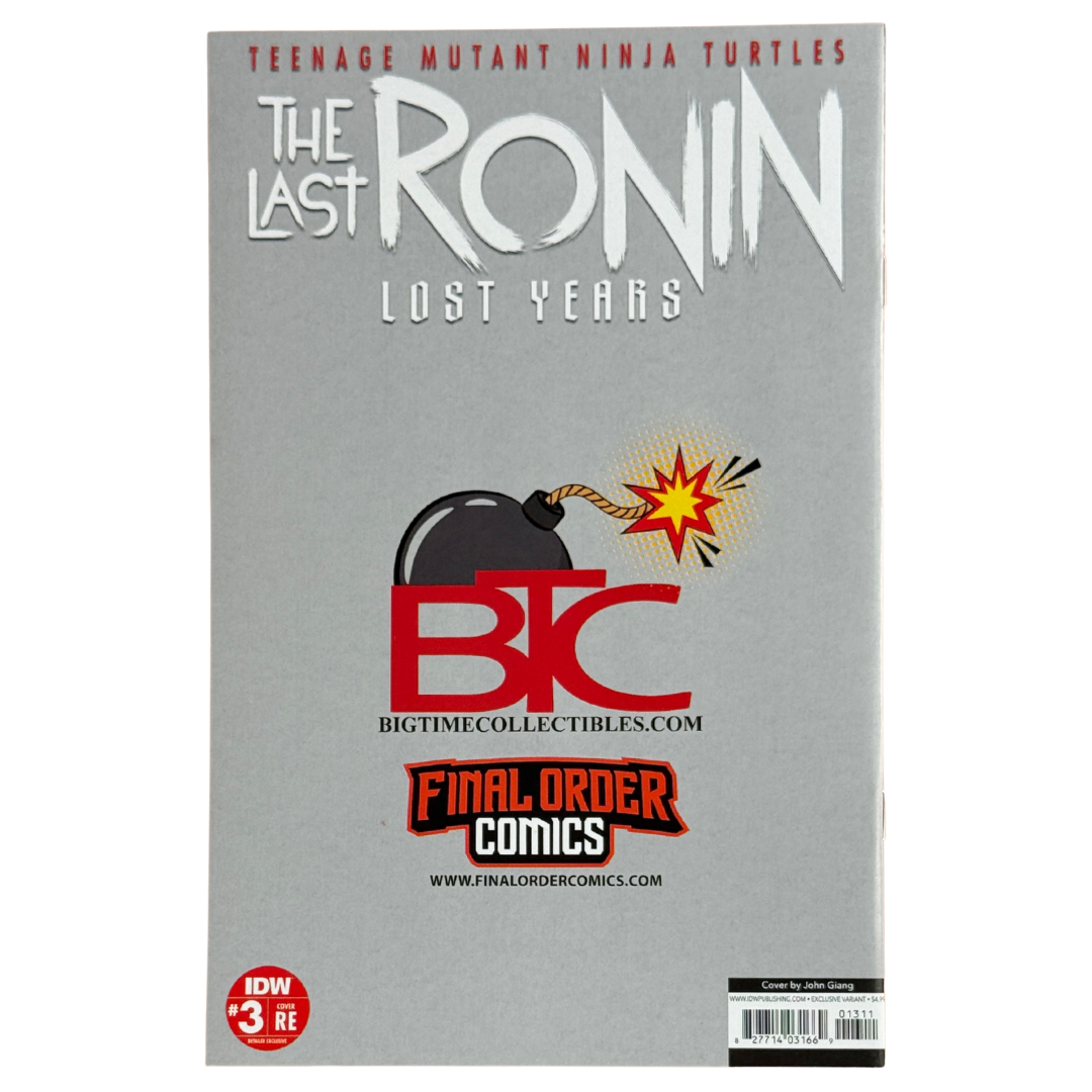 Teenage Mutant Ninja Turtles: The Last Ronin β The Lost Years #3 β Remarqued & Signed by John Giang β Virgin (Limited 1000) β COA Included β NM (2023, IDW Comics)