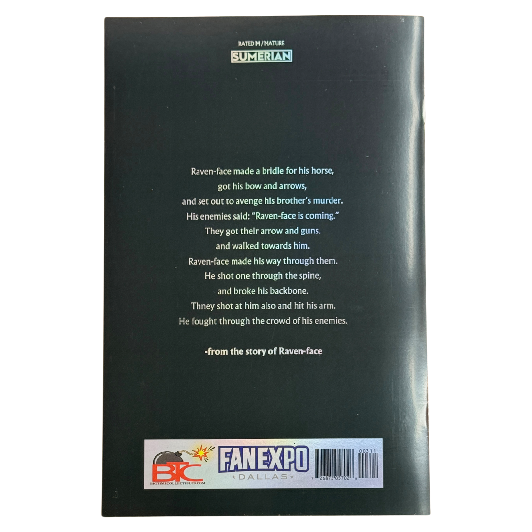 The Crow: Dead Time #3 – Signed by James O’Barr – Virgin Foil Variant (Limited 50) – COA Included – NM – 2025 Fan Expo Dallas Exclusive (Sumerian Comics)