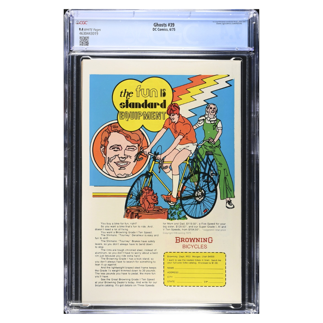 Ghosts #39 – Luis Dominguez Cover / DC Horror Anthology – CGC 9.4 – 1975 (DC Comics)