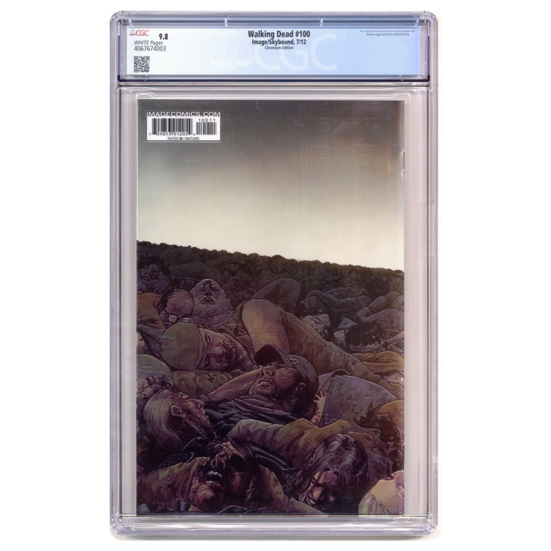 The Walking Dead #100 – 1st Appearance of Negan & “Lucille” / Chromium Wraparound – CGC 9.8 – 2012 (Image/Skybound)