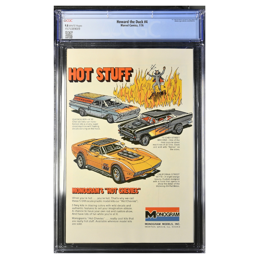 Howard the Duck #4 – 25¢ Cover Price – CGC 9.8 (1976, Marvel Comics)