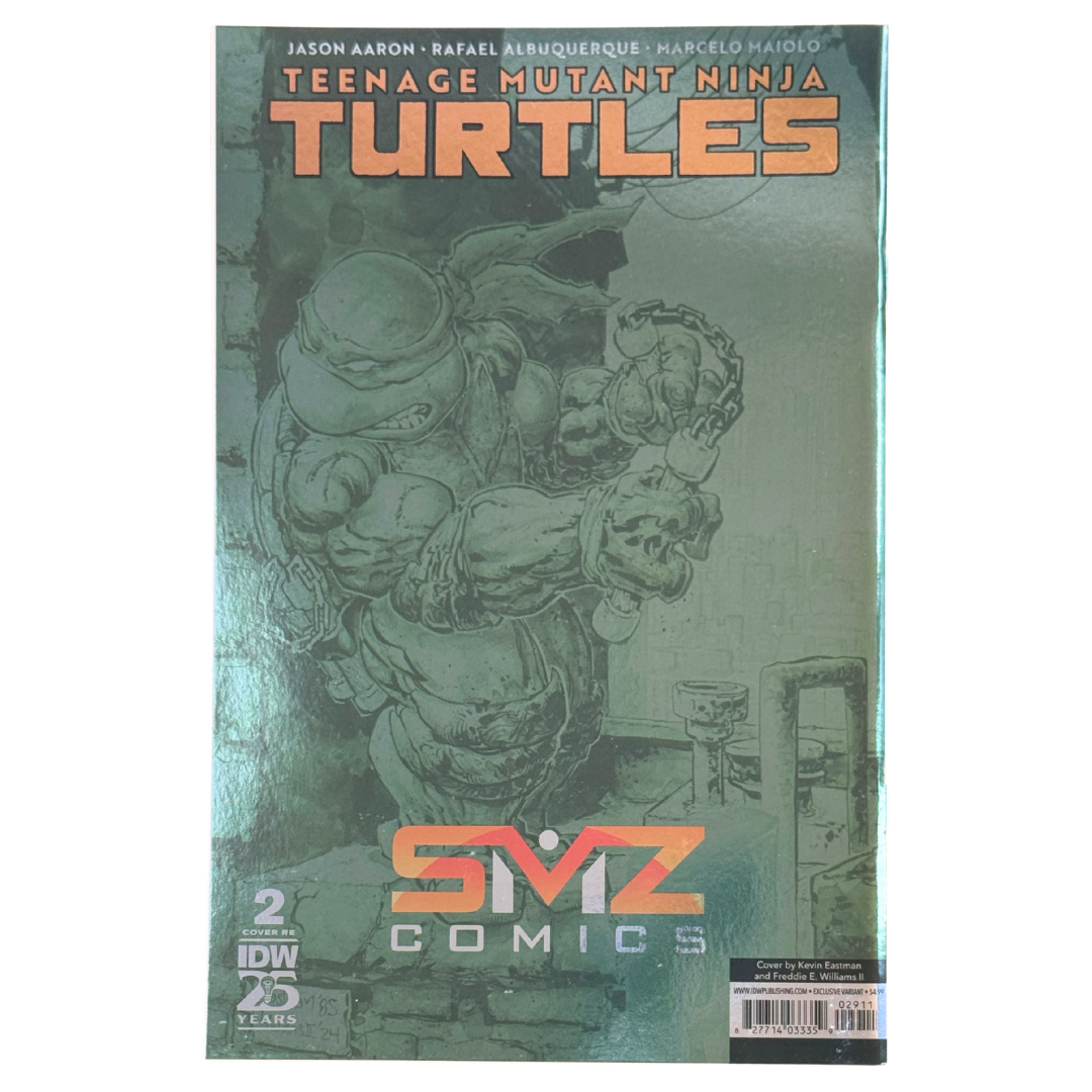 Teenage Mutant Ninja Turtles #2 – Kevin Eastman Virgin Foil Variant / Signed w/ COA – NM – 2024 (IDW Publishing)