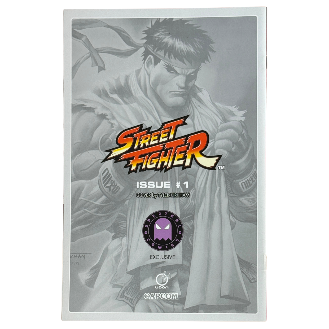 Street Fighter #1 – Tyler Kirkham Ryu Virgin Reprint (Limited 400) – NM – 2023 (Image / Spectral Comics Exclusive)