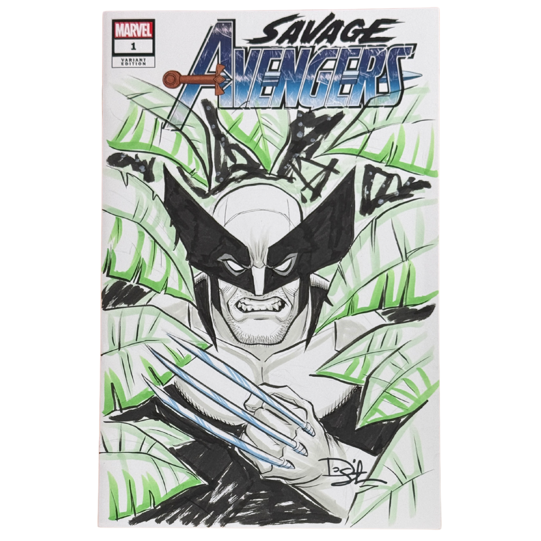Savage Avengers #1 – Blank Variant – Wolverine Sketch by Dietrich Smith – NM – 2019 (Marvel Comics)