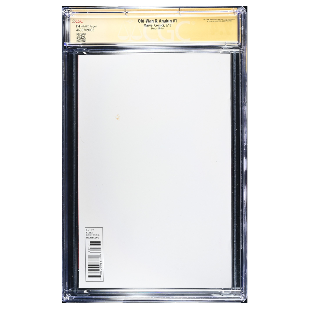 Obi-Wan & Anakin #1 – Sam Rogers Signed & Sketched Blank Variant (Kylo Ren) – CGC 9.4 SS – 2016 (Marvel)