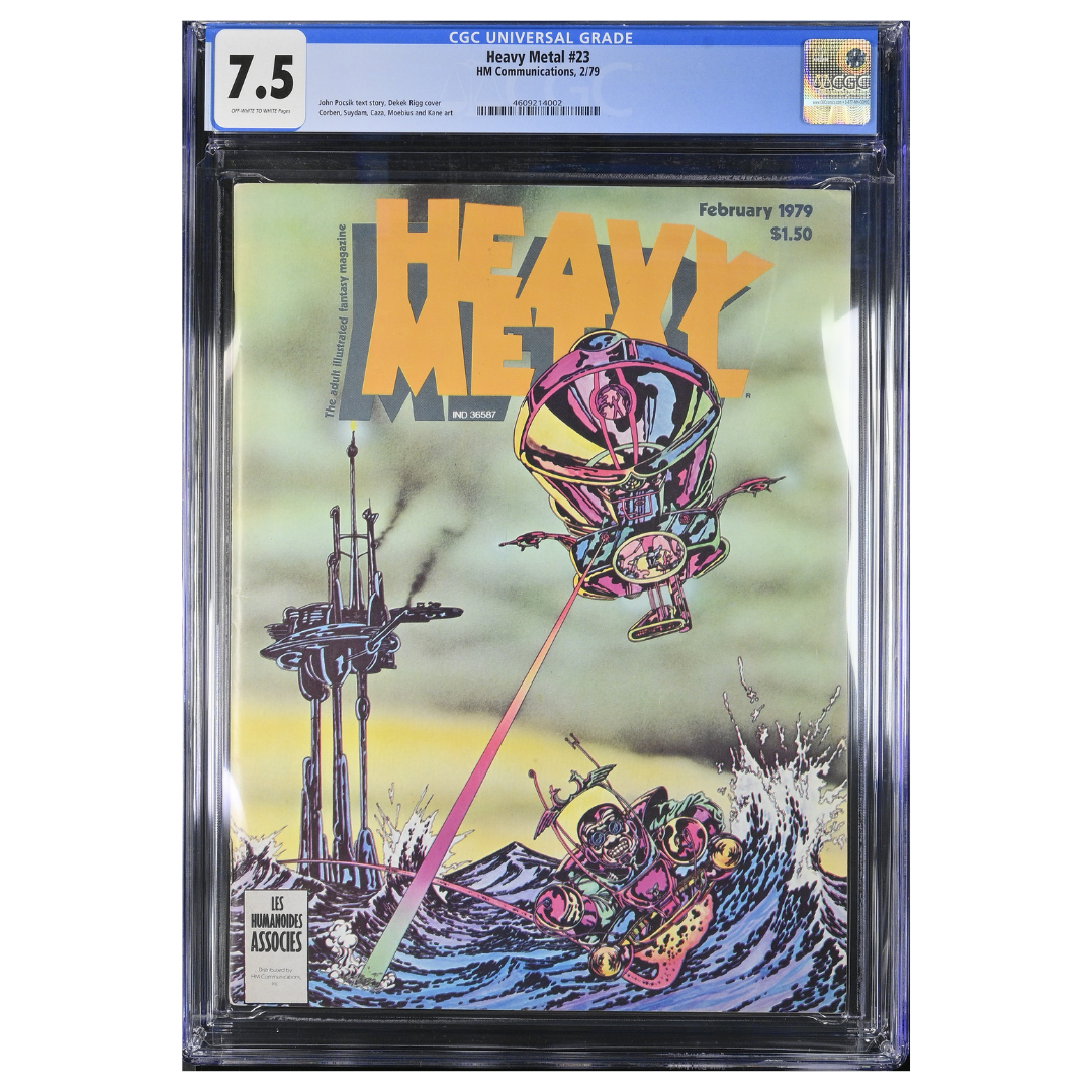 Heavy Metal #23 – Direct Edition / Corben, Moebius & Bilal Stories – CGC 7.5 – 1979 (HM Communications, Inc.)