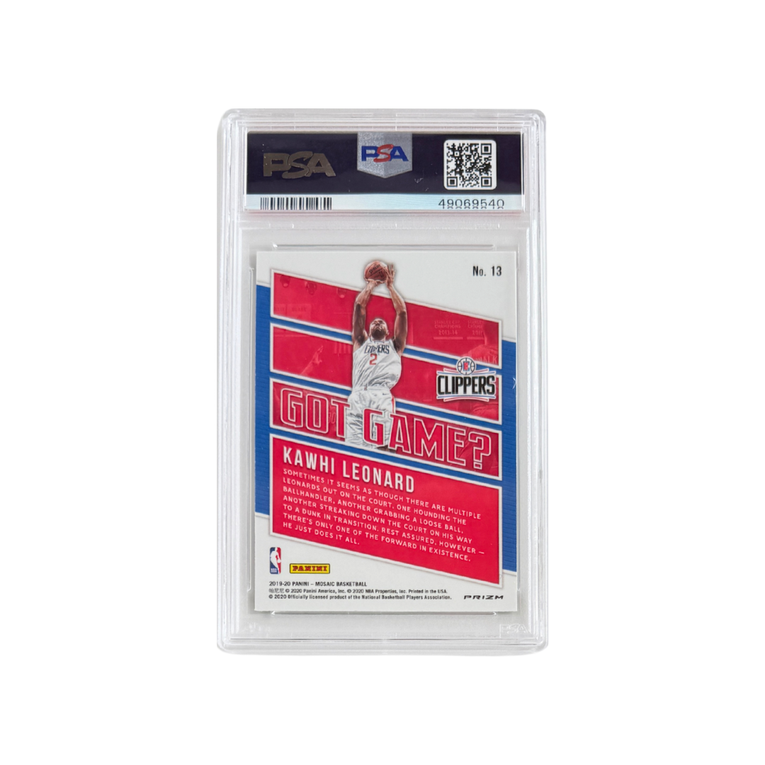2019 Panini Mosaic Got Game? #13 – Kawhi Leonard (Green Mosaic) – PSA 10 – 2019 (Panini)