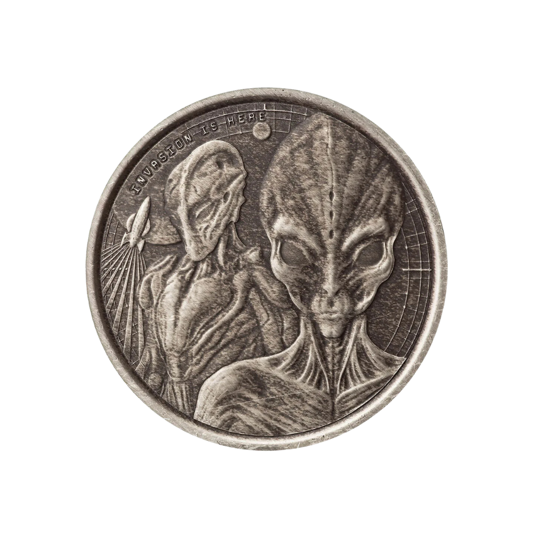 2023 Ghana Alien – 4-Coin Set / 3rd Edition of the Alien Series – 1/2 oz .999 Silver – BU – Ghana (2023)