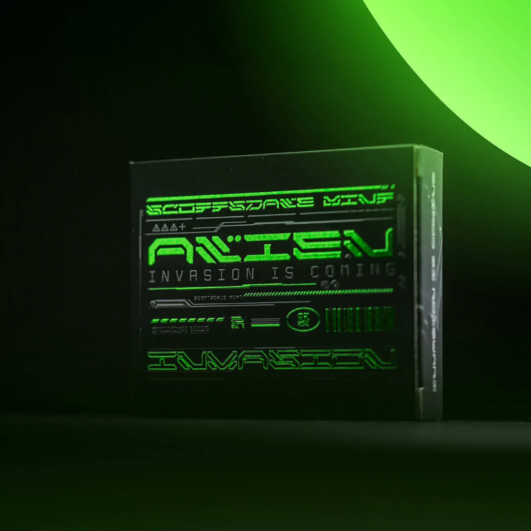 2023 Ghana Alien – Black Rhodium Plated / 3rd Edition – 1 oz .999 Silver – BU – Ghana (2023)