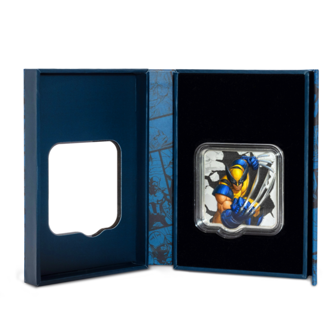 Marvel – Wolverine ‘Slash’ 2 oz Silver Collectible Coin – Ultra High Relief / Limited to 1,000 – Proof – 2025 (Niue)