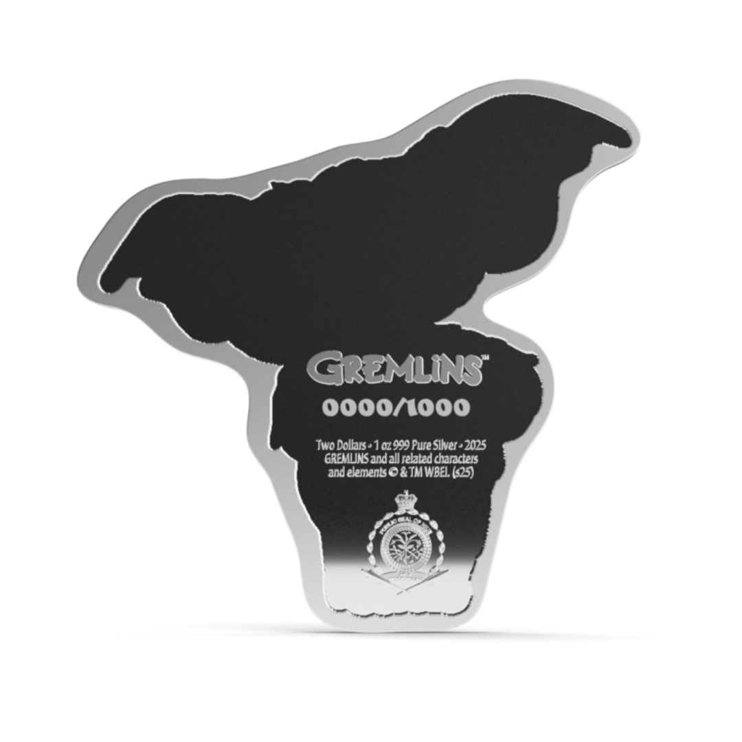 Gremlins™ Collectible – Shaped 1 oz Silver Coin / 10% Chase Chance – Brand New – 2025 (Niue)