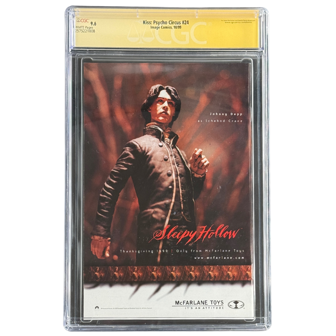 Kiss: Psycho Circus #24 – Clayton Crain Signature Series / CGC NM+ (9.6) – 1999 (Image Comics)