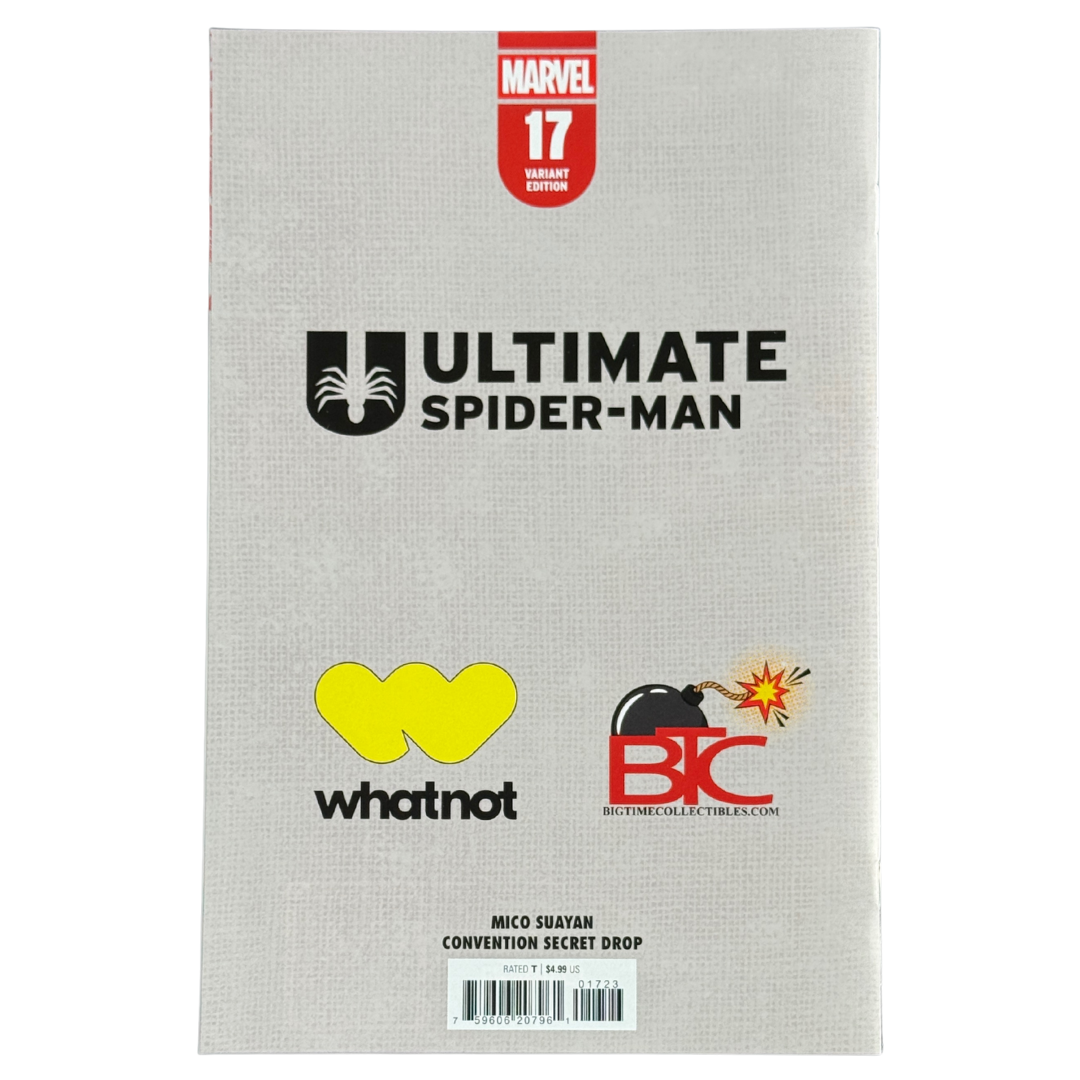 Ultimate Spider-Man #17 – Mico Suayan Dallas Fan Expo B&W Virgin / Signed + COA – NM – 2025 (Marvel)