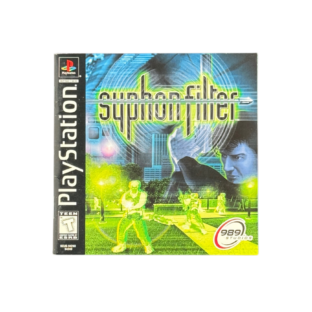 Syphon Filter (PS1) – 989 Studios Stealth Classic / Series Debut – VG – 1999 (Sony/989 Studios)