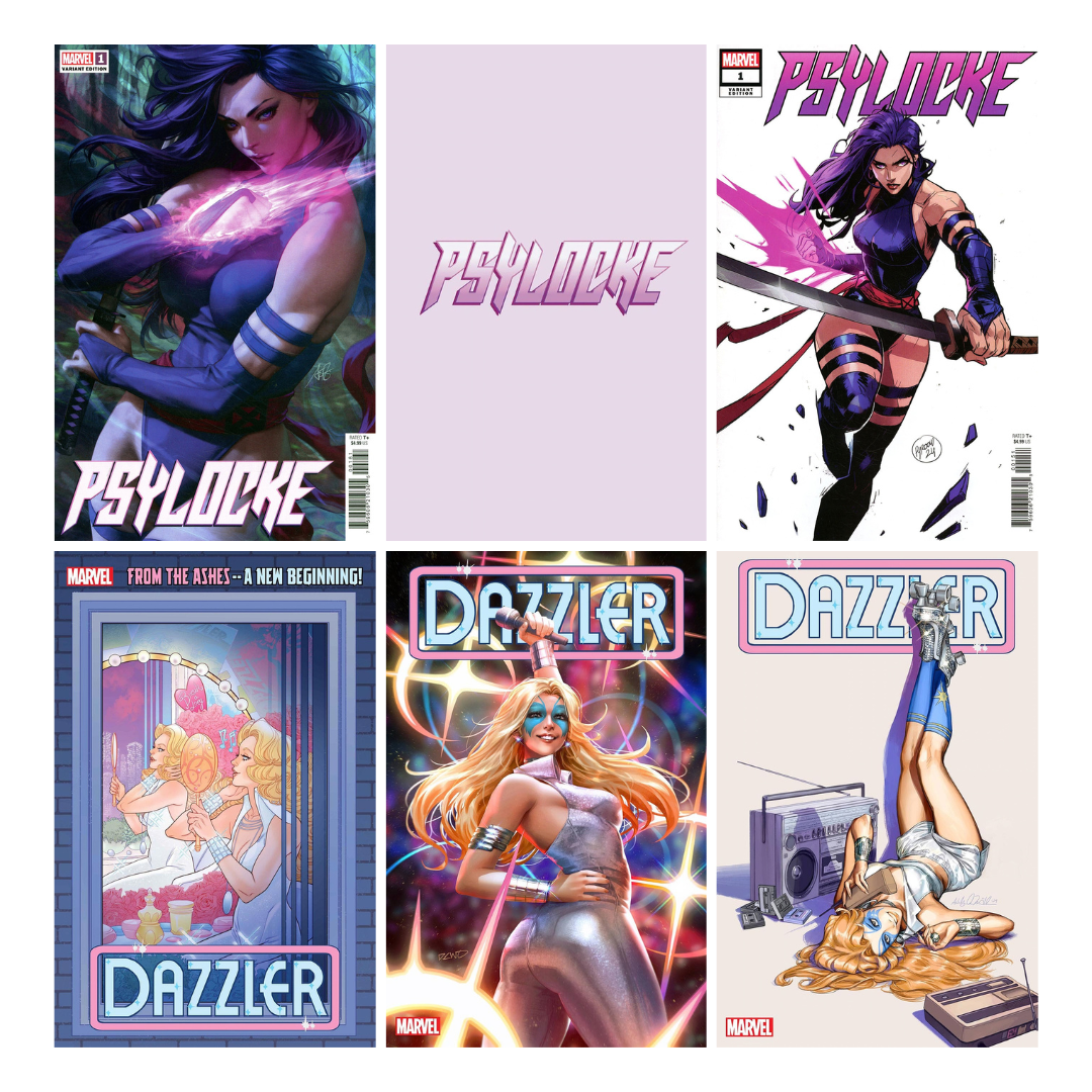 Psylocke and Dazzler - Comic Lot of 6