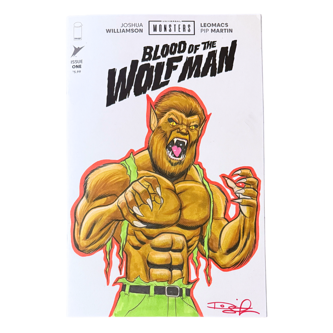 Universal Monsters: Blood of the Wolf Man #1 - Blank - Original Full Color Sketch by Dietrich Smith