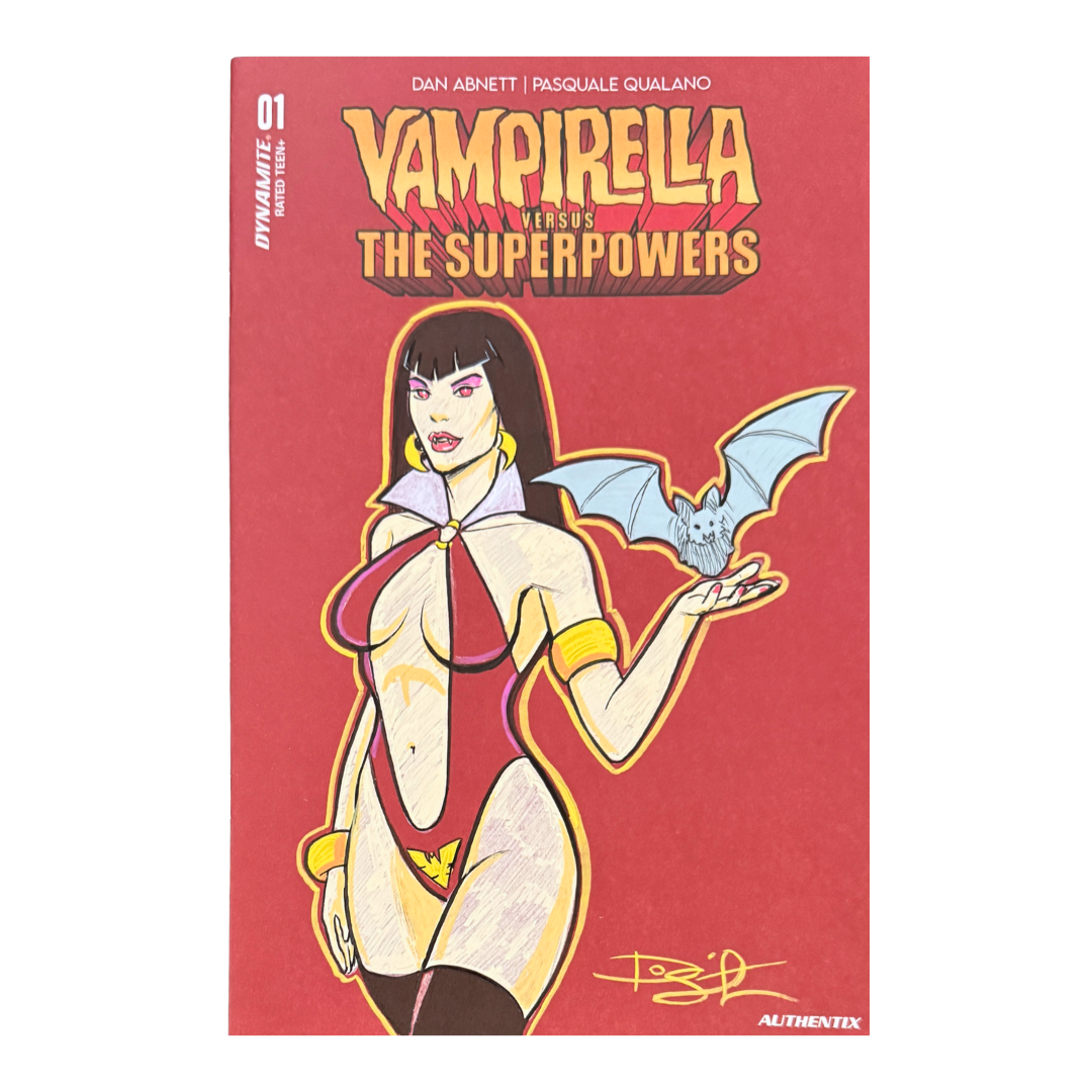 Vampirella Versus The Superpowers #1 - Blank - Original Sketch by Dietrich Smith
