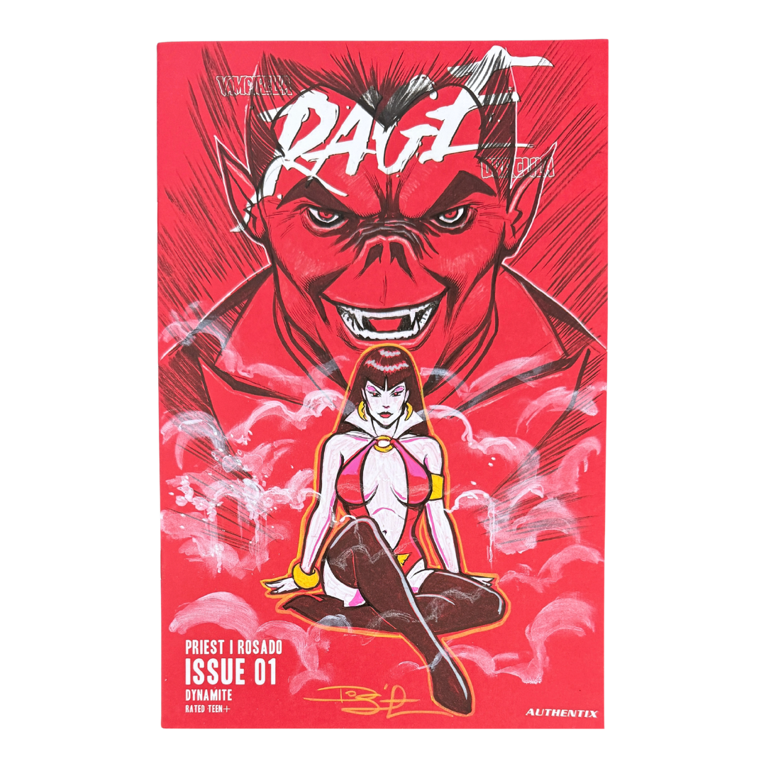 Vampirella Dracula Rage #1 - Blank Variant - Full Sketch by Dietrich Smith