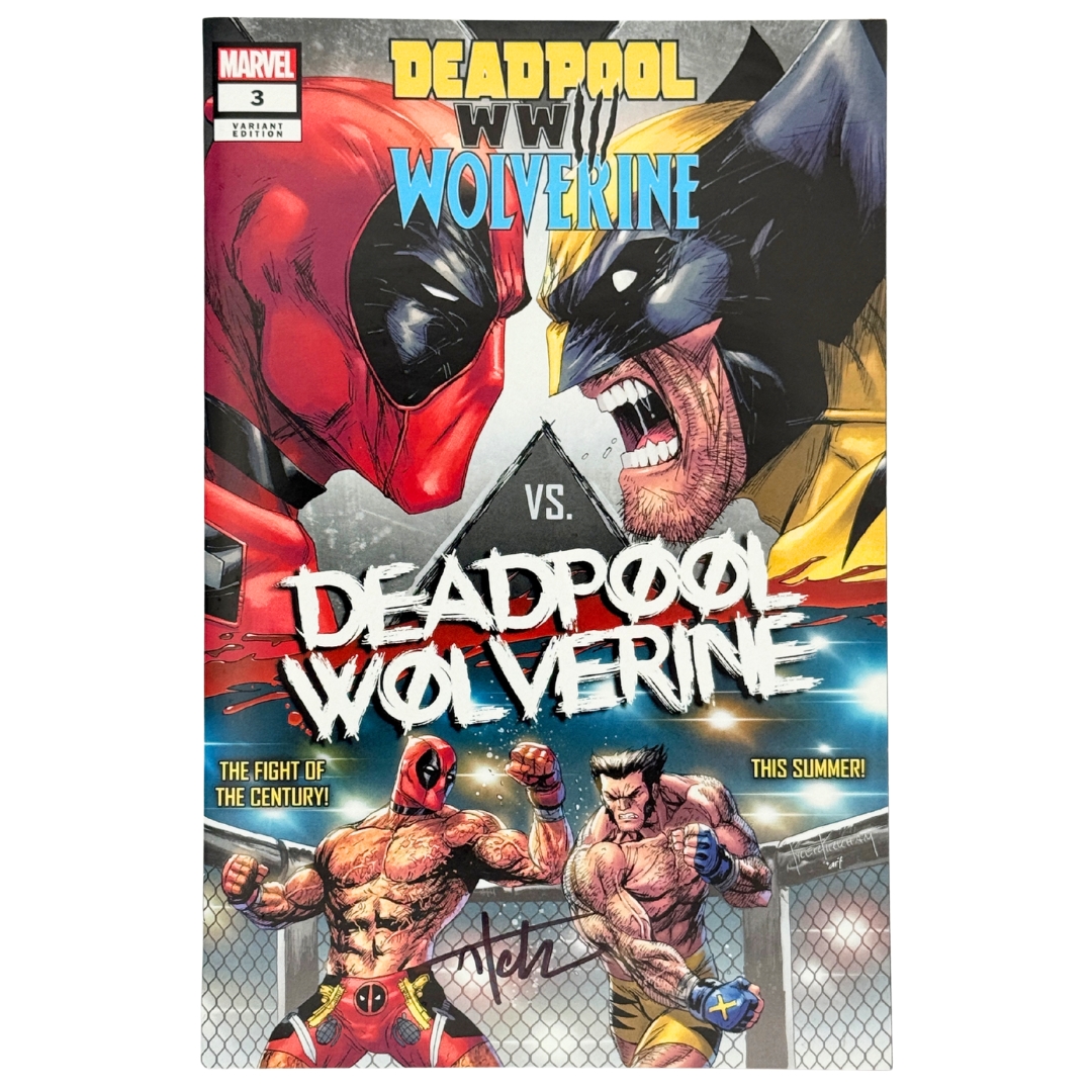 Deadpool & Wolverine: WWIII #3 (2024 Marvel) โ Unknown Comics Tyler Kirkham Exclusive Variant โ Signed by Tyler Kirkham w/ COA โ Brand New NM
