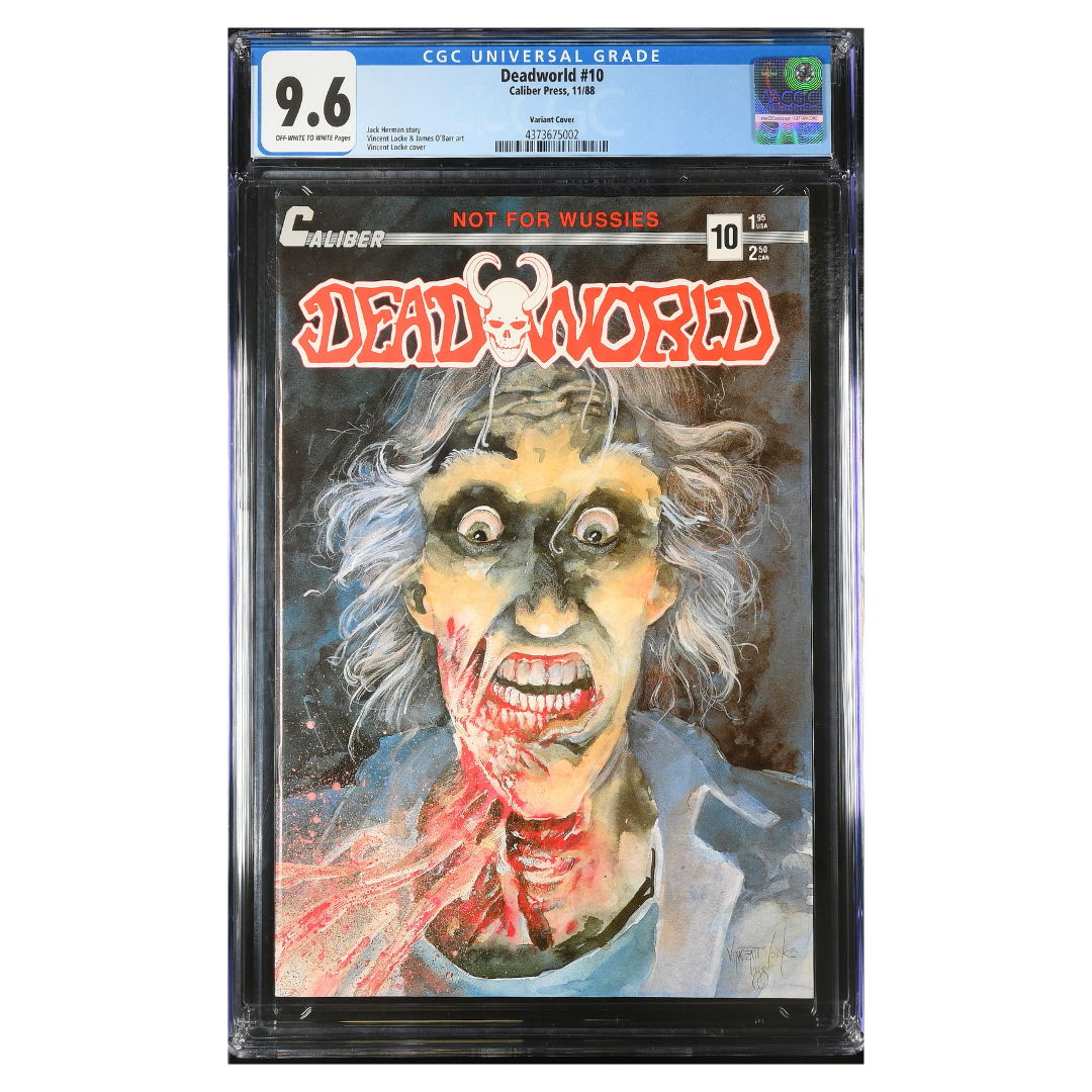 Deadworld #10 β 1st Appearance of The Crow (Ad) / Graphic Variant β CGC 9.6 β 1988 (Caliber Press)