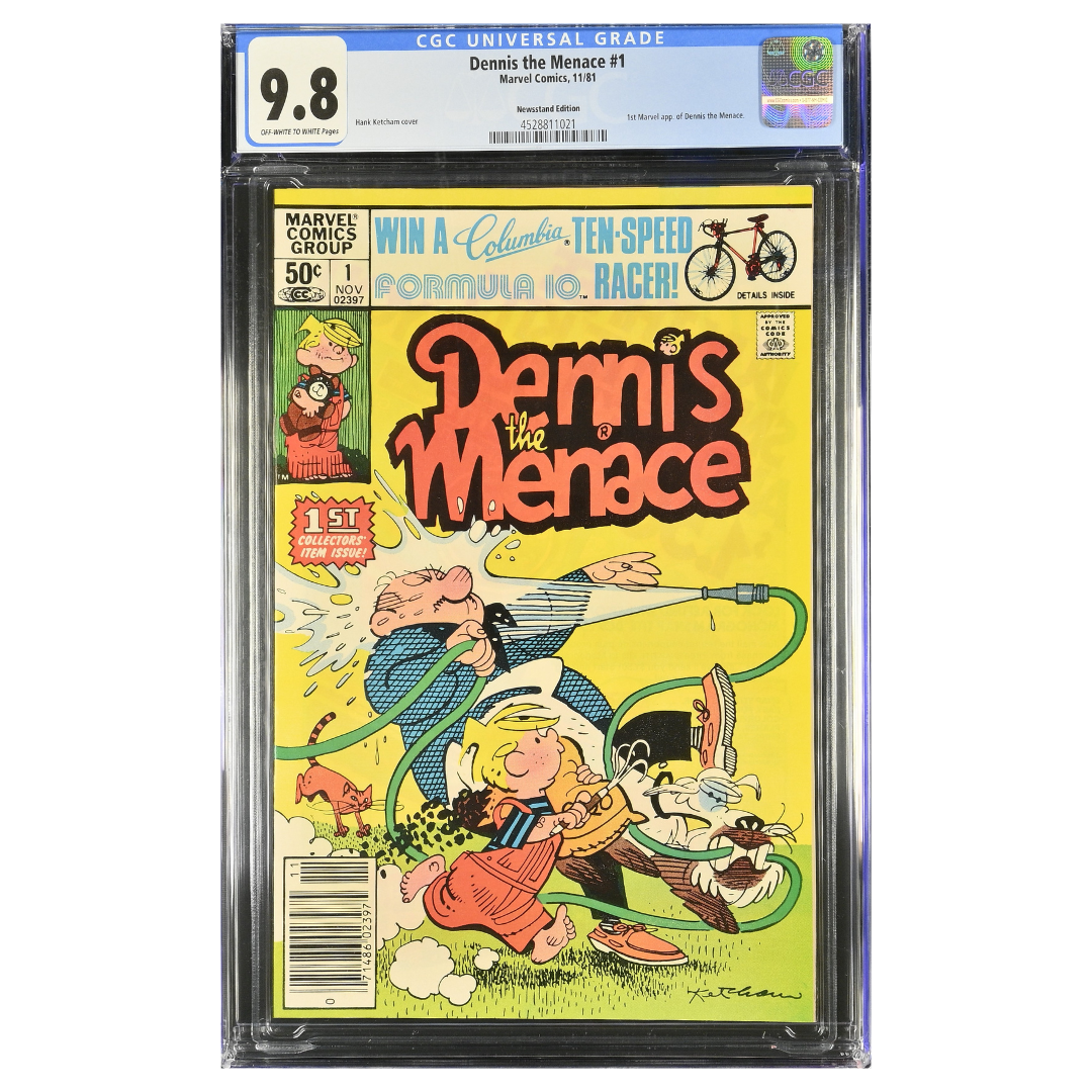 Dennis the Menace #1N – 1st Marvel Appearance / Newsstand Edition – CGC 9.8 – 1981 (Marvel Comics)