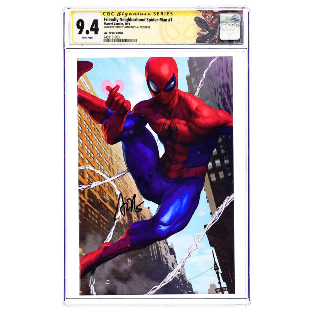 Friendly Neighborhood Spider-Man #1 – Artgerm Virgin Variant (1:100) – CGC 9.4 SS – 2019 (Marvel)