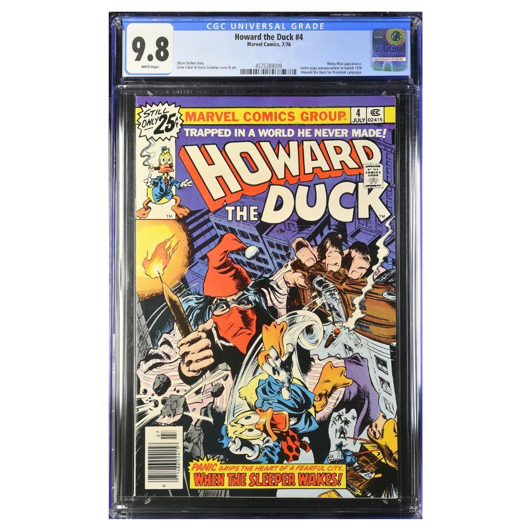 Howard the Duck #4 – 25¢ Cover Price – CGC 9.8 (1976, Marvel Comics)