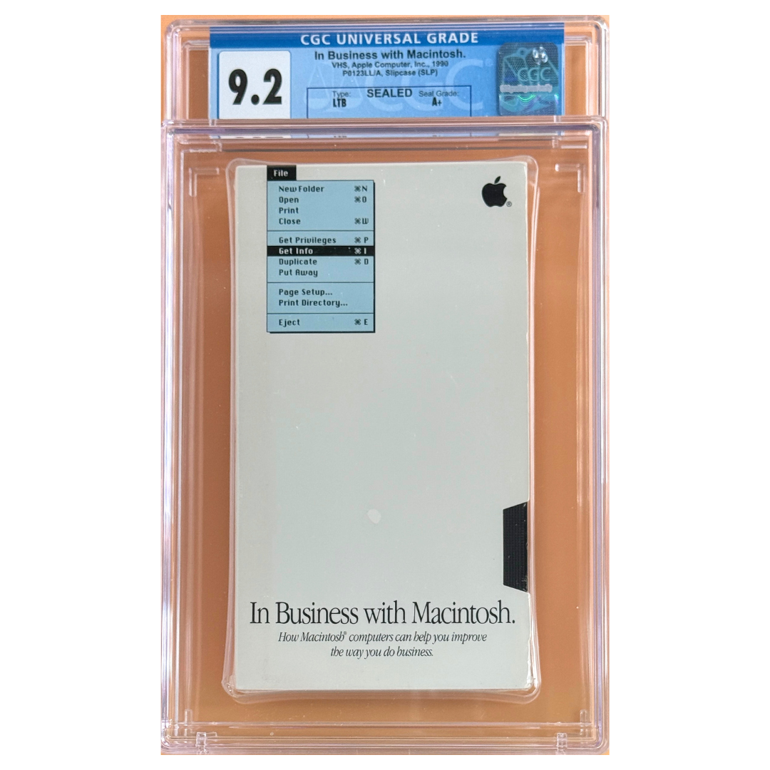 In Business with Macintosh (1990) β Sealed VHS β A+ / 9.2 β Apple Computer, Inc.