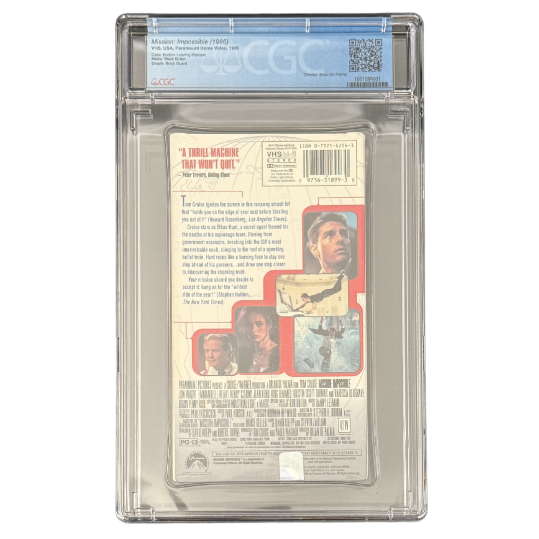 Mission: Impossible (1996) β Sealed VHS β BL Slipcase Variant β A+ Seal