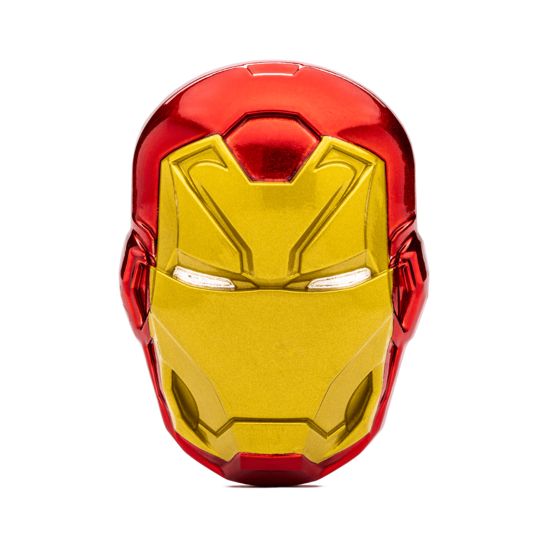 Marvel β Iron Man Helmet 5 oz Silver Collectible Coin β Ultra High Relief / Limited to 500 β Proof β 2024 (Niue)