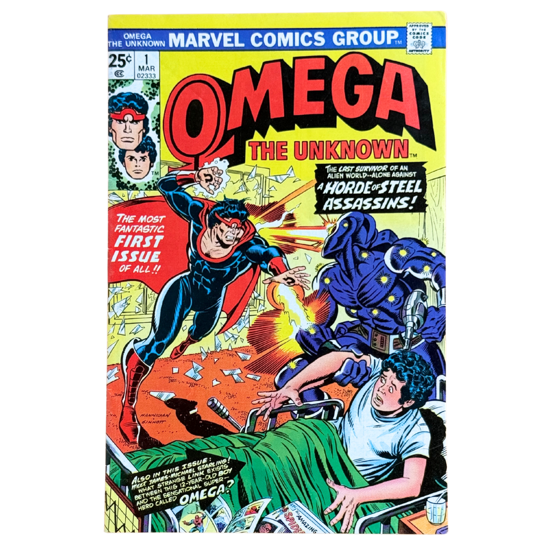 Omega the Unknown #1 β 1st Appearance of Omega & James-Michael Starling β VF β 1976 (Marvel Comics)